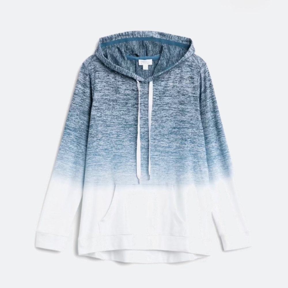 Kangaroo Pocket Hooded Knit Top